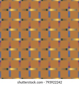 Seamless pattern with color greed from long rectangle.