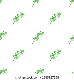 Seamless pattern. Color hand drawn pineapple. Vector
