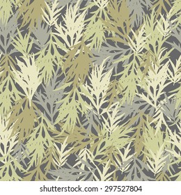 Seamless pattern with color herbs.