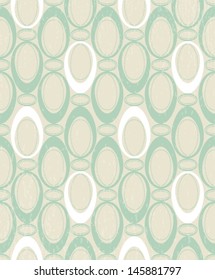 Seamless pattern with color ovals for design, retro background, VECTOR