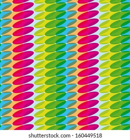 Seamless pattern with color ovals for design, kids pattern vector 