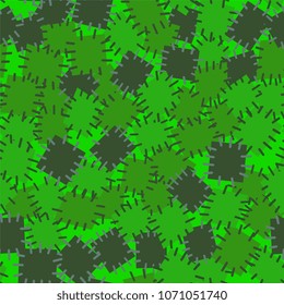 Seamless pattern in color patches. Bright cute background of multicolored scraps of fabric, sewn with different colors of thread. Can be used for fabric design, children's wallpaper, postcards. Vector