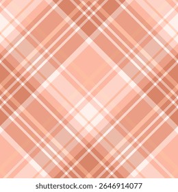 Seamless pattern in the color of peach down for plaid, fabric, textile, clothes, tablecloth and other things. Vector image. 2