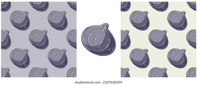 Seamless pattern. Color Set in hand draw style. Can be used for fabric and etc