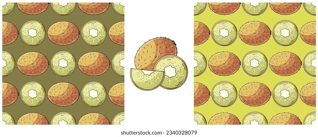 Seamless pattern. Color Set in hand draw style. Can be used for fabric and etc