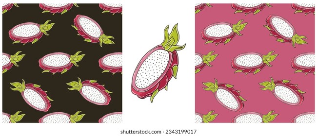 Seamless pattern. Color Set in hand draw style. Can be used for fabric and etc