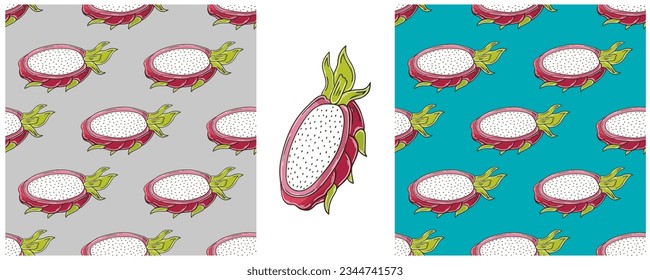 Seamless pattern. Color Set in hand draw style. Can be used for fabric and etc