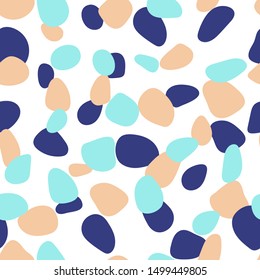 Seamless pattern with color shapes. Abstract vector illustration