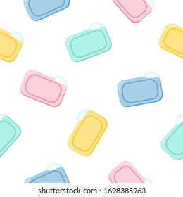 Icono de caricatura de jabón de color sin problemas. Ilustración para diseño web y móvil.