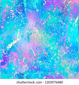 Seamless pattern from color splashes and smudges. Abstract seamless vector color background