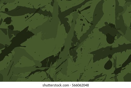 Seamless pattern from color splashes and smudges. Fashion camouflage.