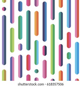 seamless pattern color sticks from two halves