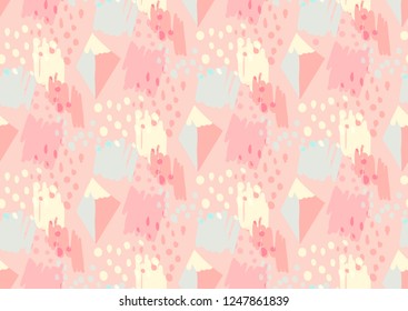 seamless pattern with color strokes