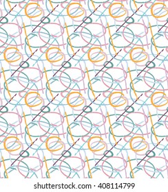seamless pattern with color strokes