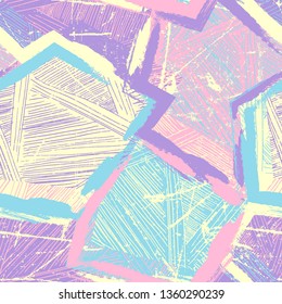 Seamless pattern with color strokes. Abstract urban pattern for clothes, your design.