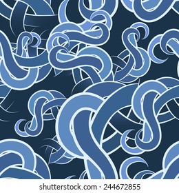 Seamless pattern with color swirls drawn using linear gradients.