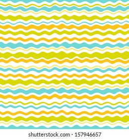 Seamless pattern with color waves. Vector illustration