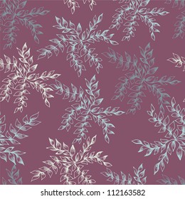 Seamless pattern with colored autumn leaves . EPS 10 vector background