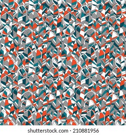 Seamless pattern with colored autumn leaves. Vector illustration. Bright colors. Used for wallpaper, pattern fills, surface textures.