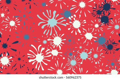 Seamless pattern of colored blots. Fashion camouflage.