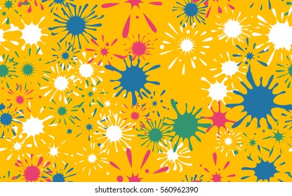 Seamless pattern of colored blots. Fashion camouflage.