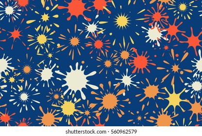 Seamless pattern of colored blots. Fashion camouflage.