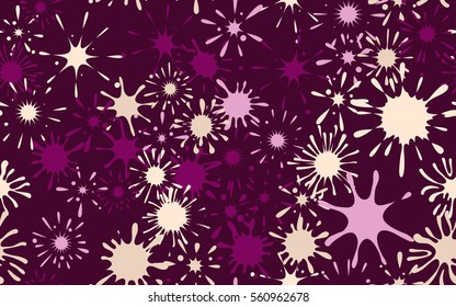 Seamless pattern of colored blots. Fashion camouflage.