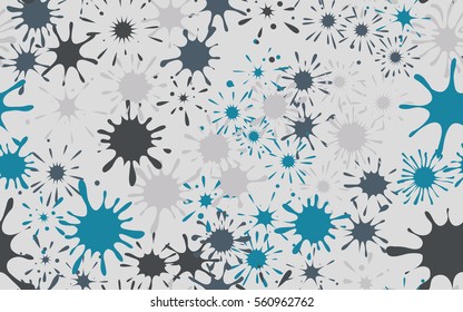 Seamless pattern of colored blots. Fashion camouflage.