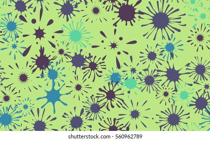 Seamless pattern of colored blots. Fashion camouflage.