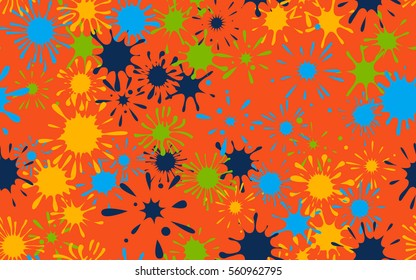 Seamless pattern of colored blots. Fashion camouflage.