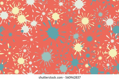 Seamless pattern of colored blots. Fashion camouflage.