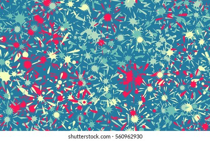 Seamless pattern of colored blots. Fashion camouflage.