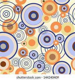 Seamless pattern with a colored circles 