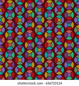 Seamless pattern with colored circles