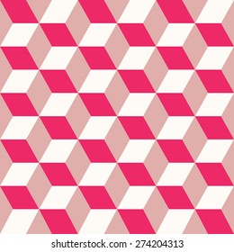 Seamless pattern of colored cubes. Endless multicolored cubic background. Cube pattern. Cube vector. Cube background. Abstract seamless background with cube decoration.
