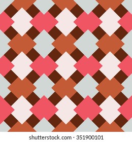 seamless pattern of colored diamond shapes