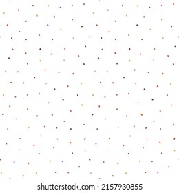 seamless pattern with colored dots in boho style on white.