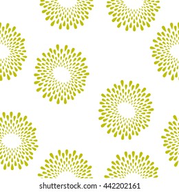 seamless pattern  colored drops in a circle. Abstract background 
