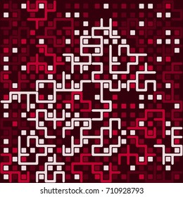Seamless  pattern with colored elements, vector abstract background