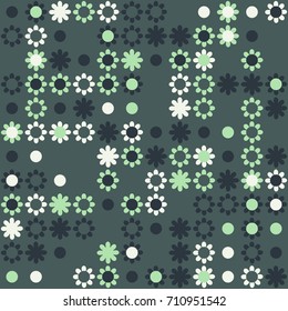 Seamless  pattern with colored elements, vector abstract background