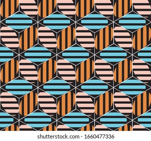 seamless pattern with colored ellipses
