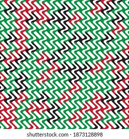 seamless pattern with colored geometric forms
