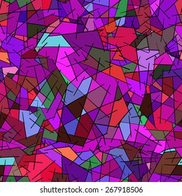 seamless pattern of colored geometric shapes, vector