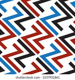 Seamless pattern with colored letter Z.