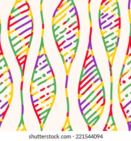 Seamless pattern of colored lines