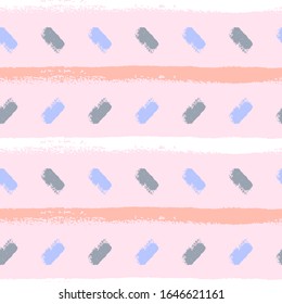 Seamless pattern with colored lines on light purple background. Vector illustration. Hand drawn abstract background. For web, scrapbooking, wrapping, printing on textile, clothes, package, notepads.