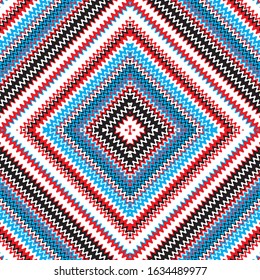 seamless pattern with colored oblique wavy lines.
