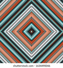 seamless pattern with colored oblique wavy lines.