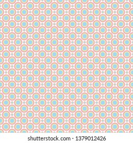 Seamless pattern - colored pastel geometric doodle patterns on white background. EPS Vector file suitable for filling any form.