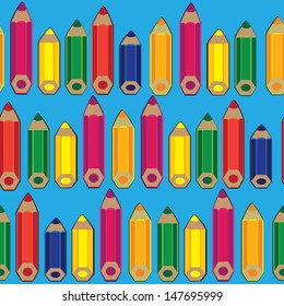 seamless pattern colored pencils 